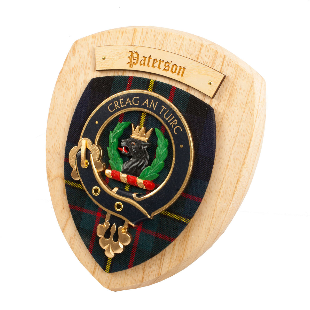 Clan Wall Plaque Paterson | The Scotland Shop