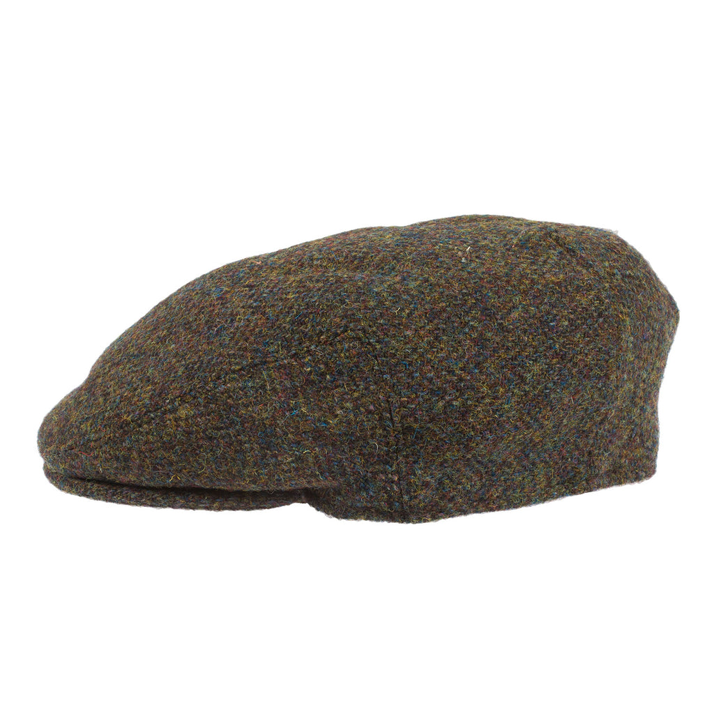 Genuine Harris Tweed Flat Cap 100% British Wool Scottish Stornoway