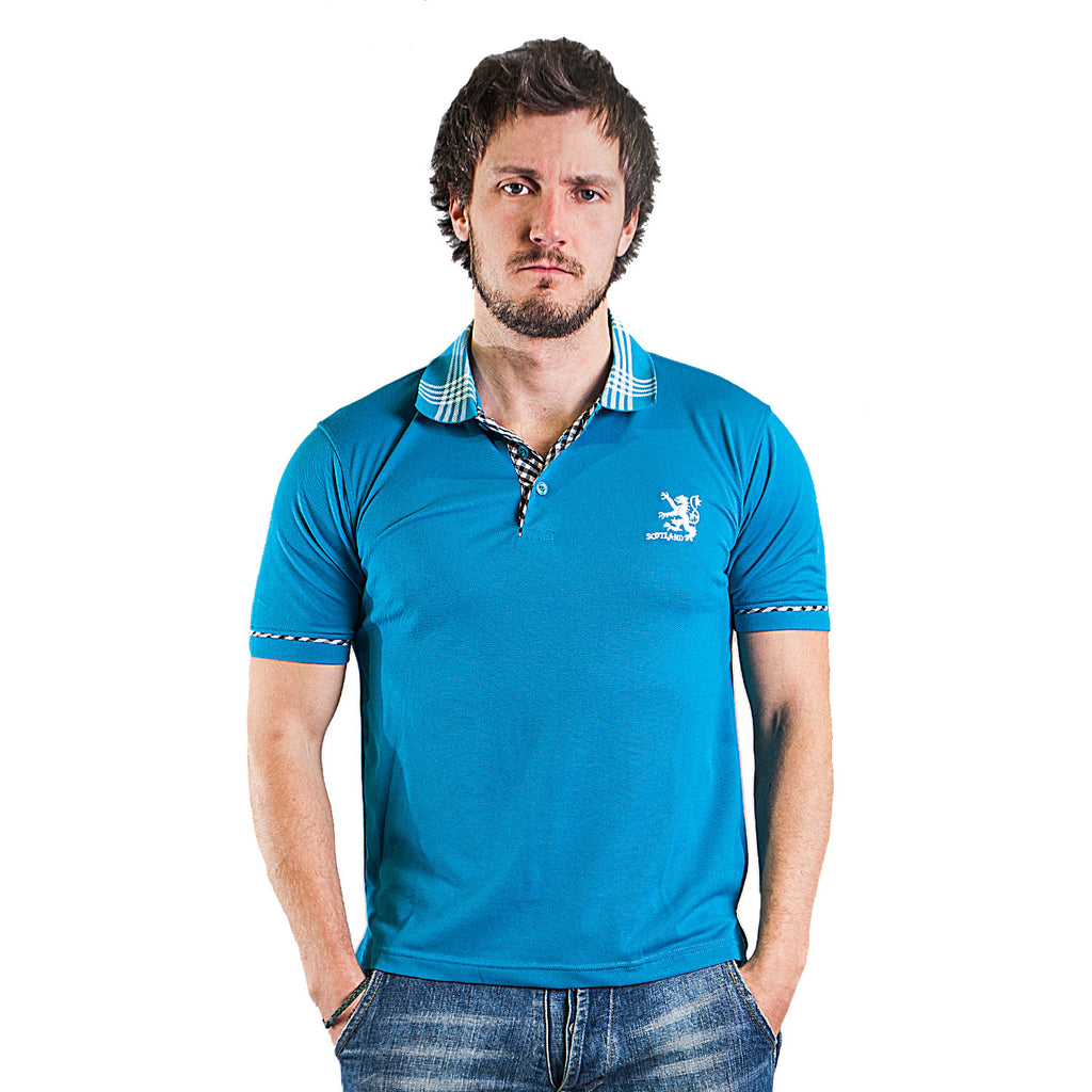 Adults Lion Polo Shirt Sapphire Blue