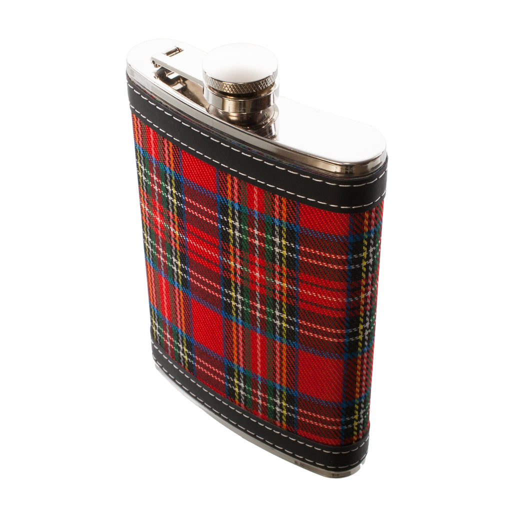 Tartan Hip Flask Plain Stewart Royal