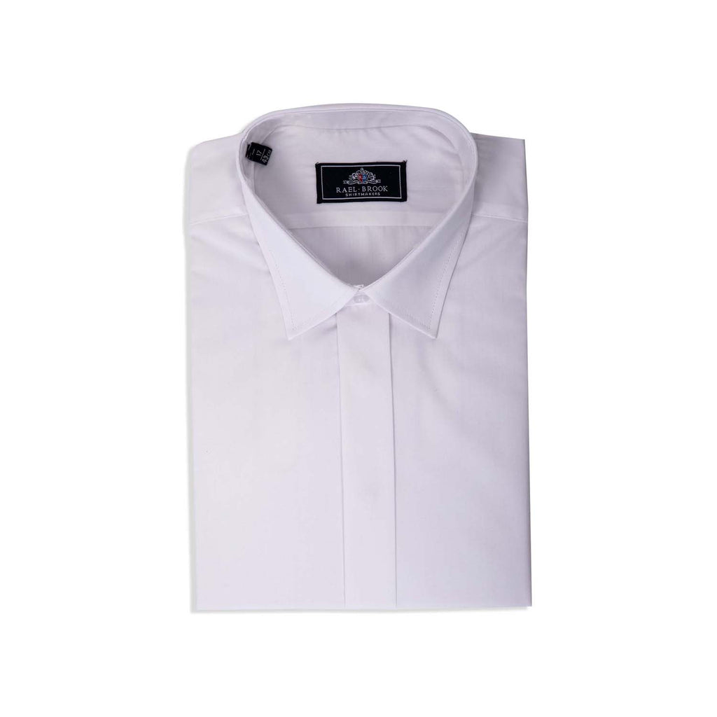 Classic Plain Shirt Flyfront Dual Button