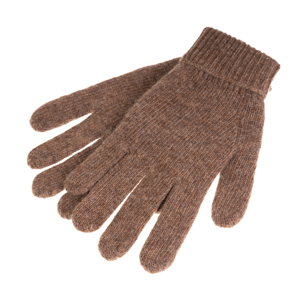 Ladies Plain Lambswool Mix Glove Brindle