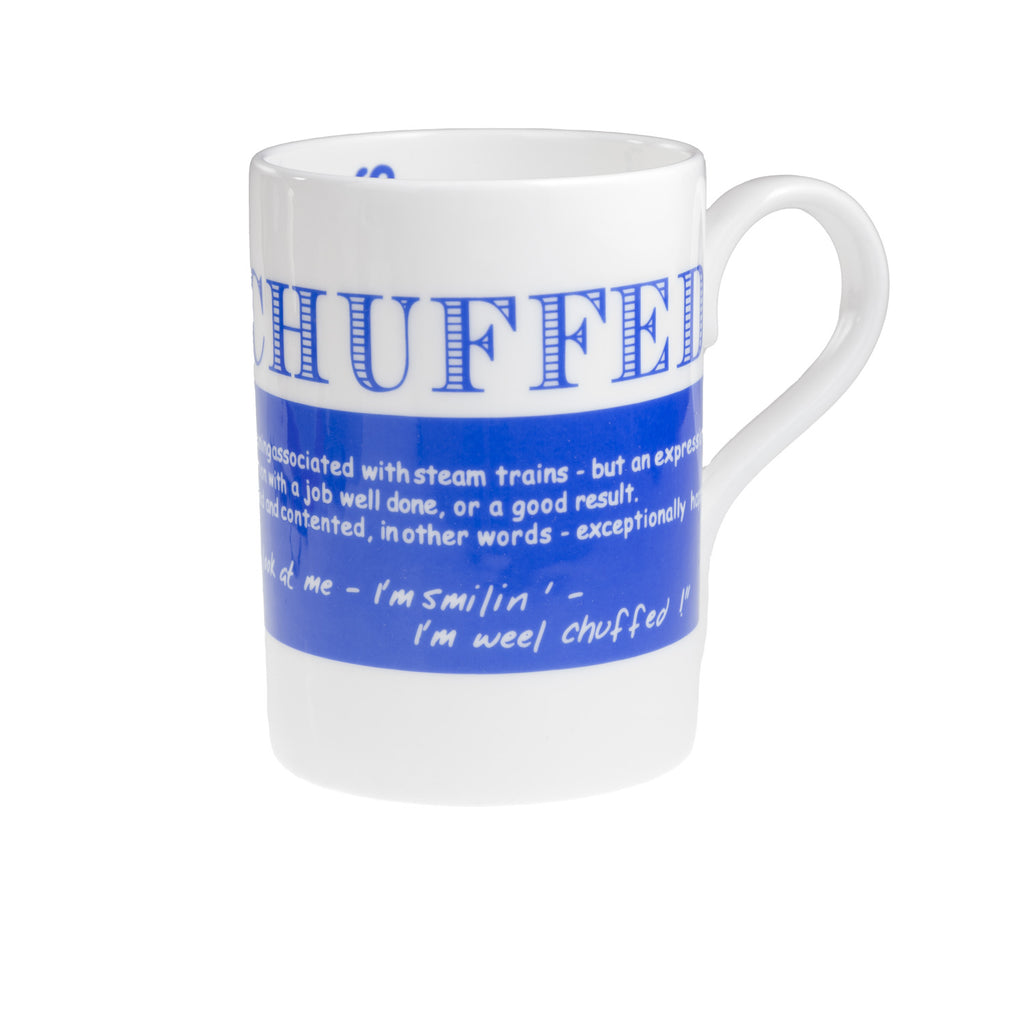 Chuffed Dialect Bone China Mug