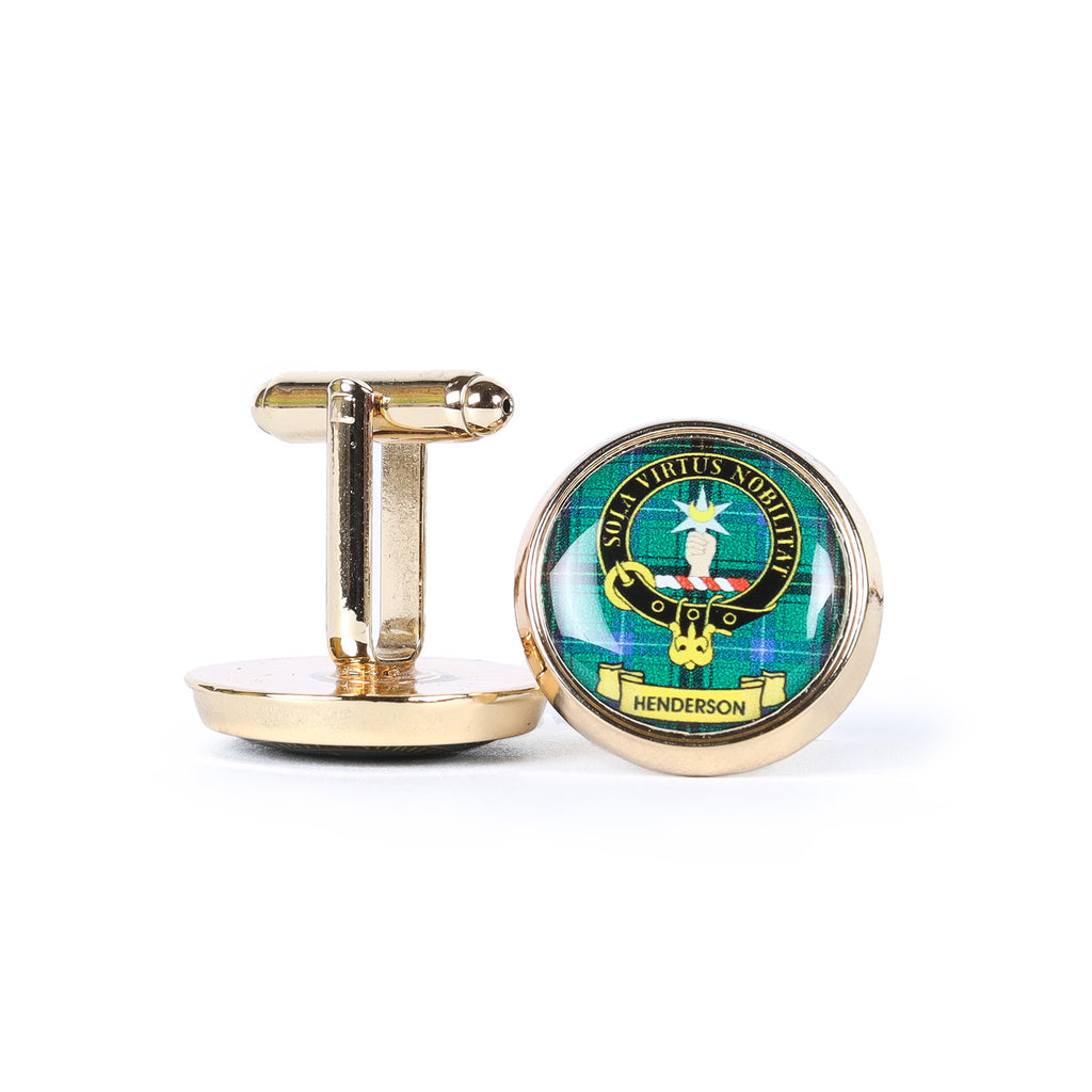 Clan Crested Cufflinks Henderson