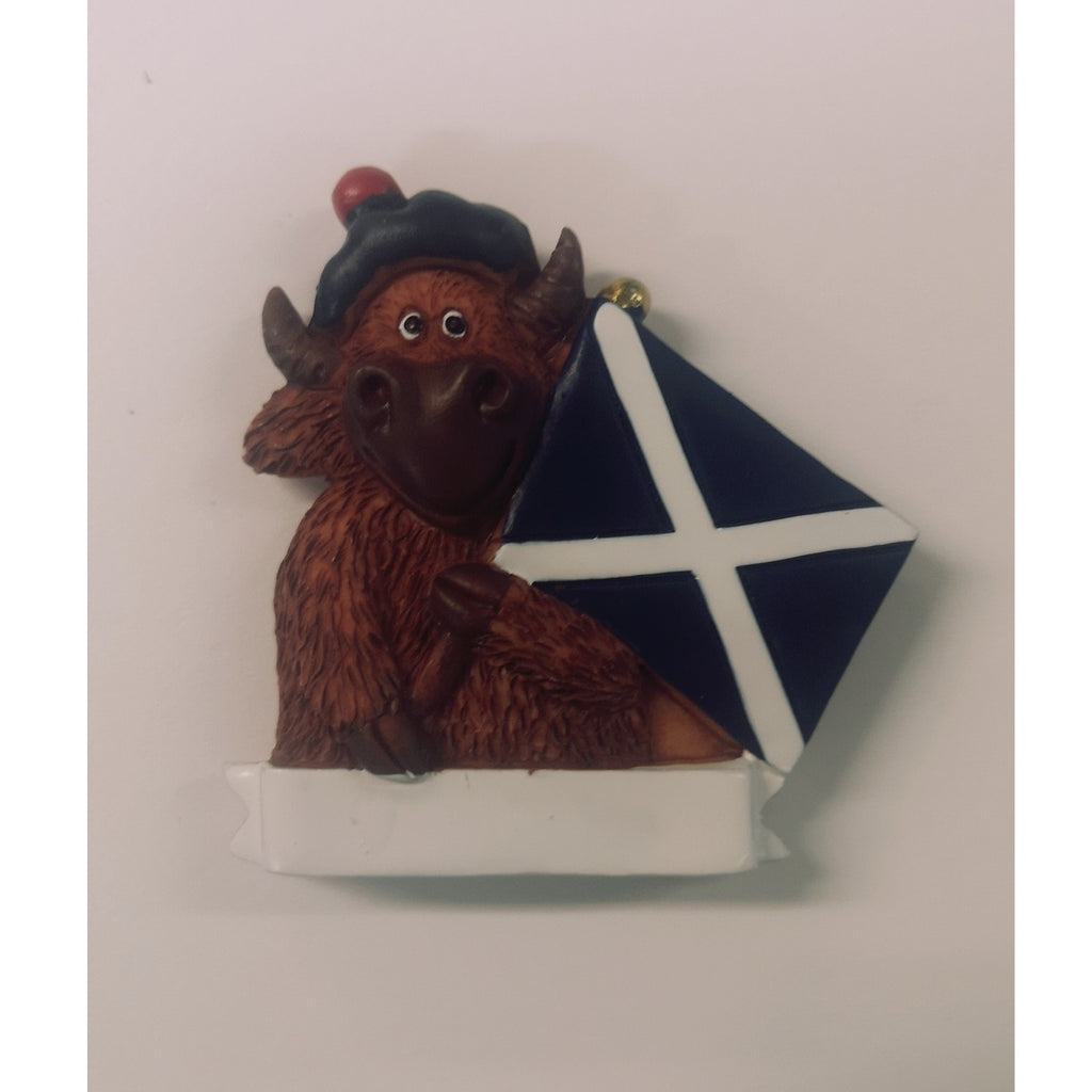 Highland?�Cow & Saltire ?�Magnet