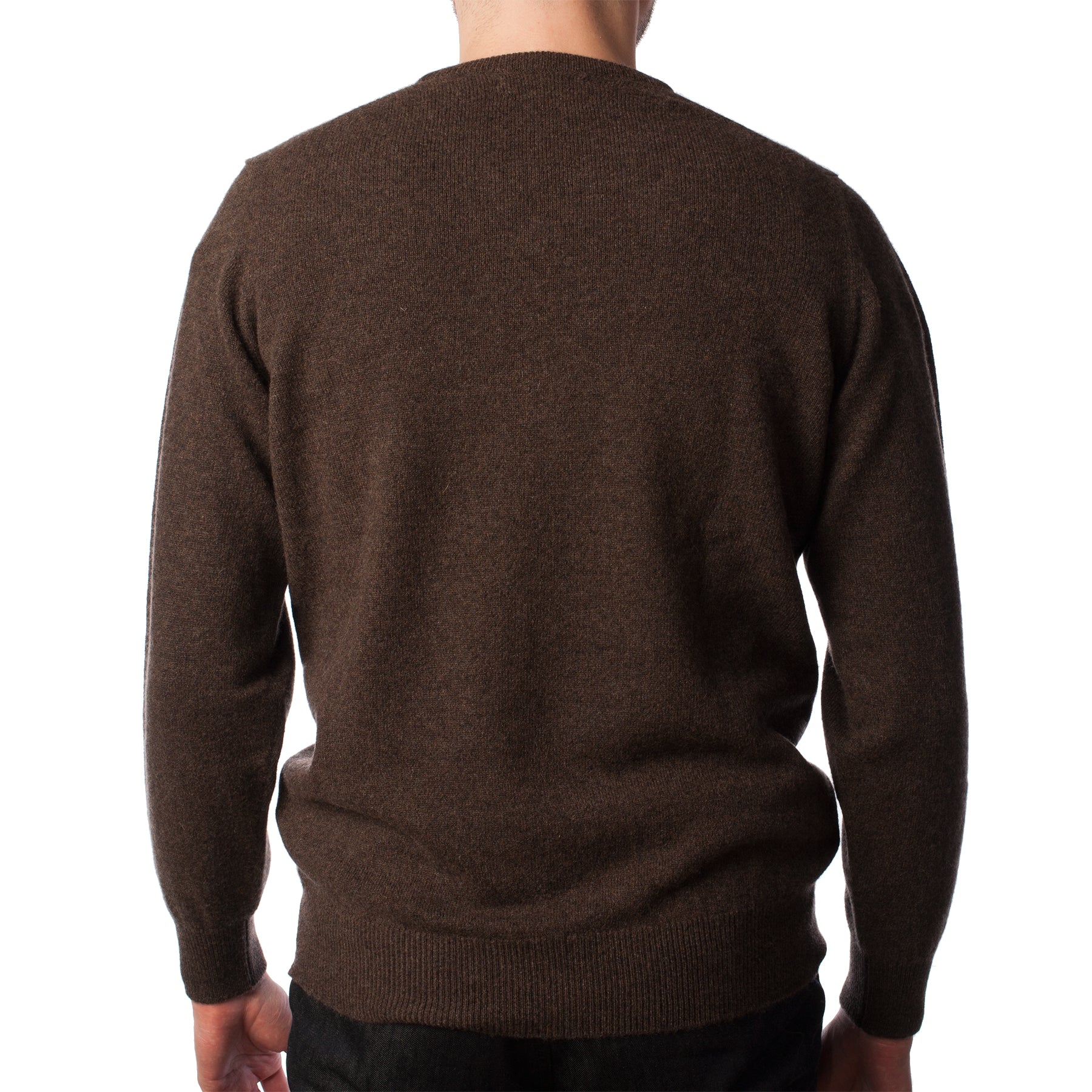 Men's Hawick Knitwear Pure Cashmere Pla PORCUPINE | The Scotland Shop