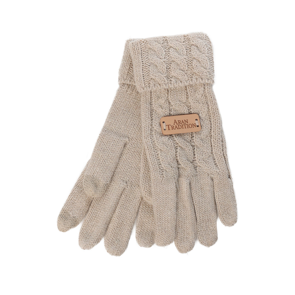 Aran Diamond Fine Gg Cable Cuff Glove