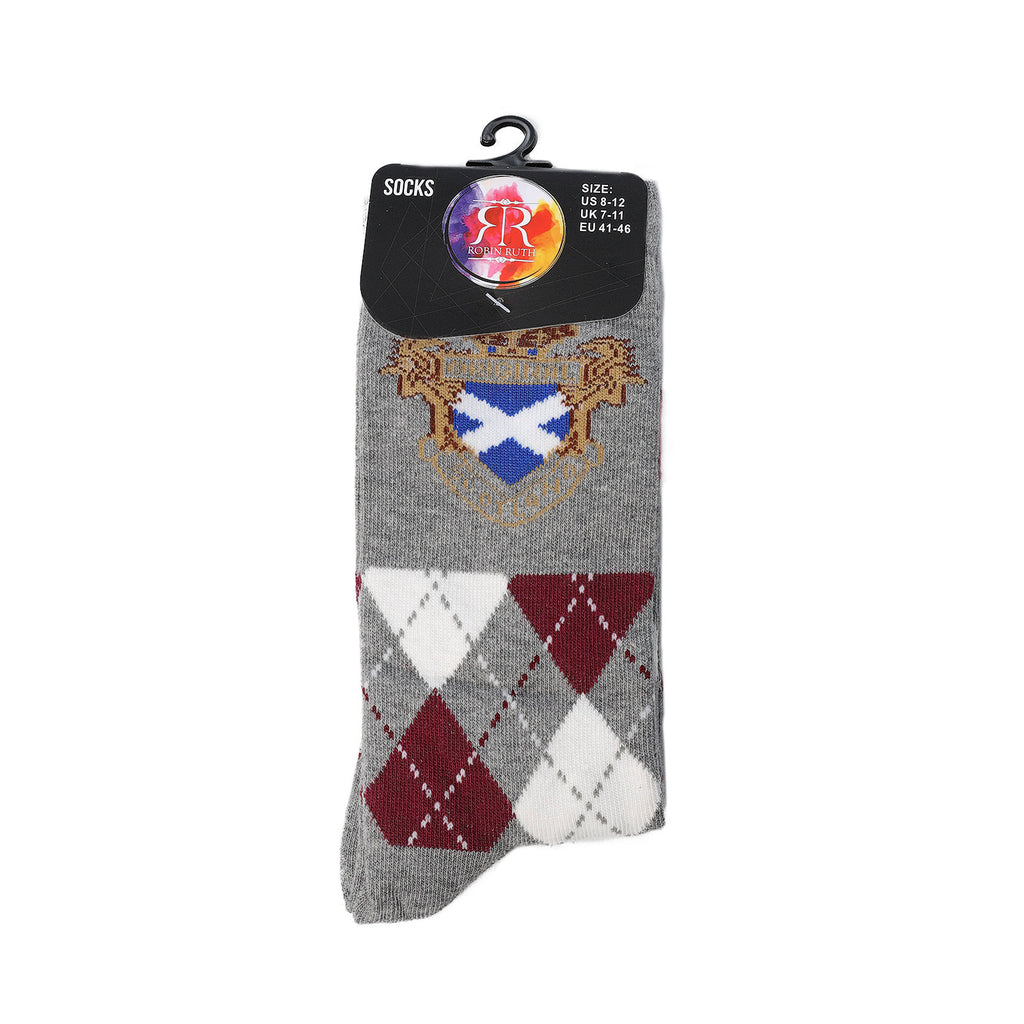 Mens Socks Scotland Check