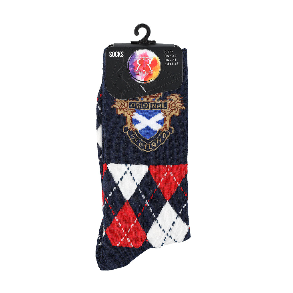 Mens Socks Scotland Check